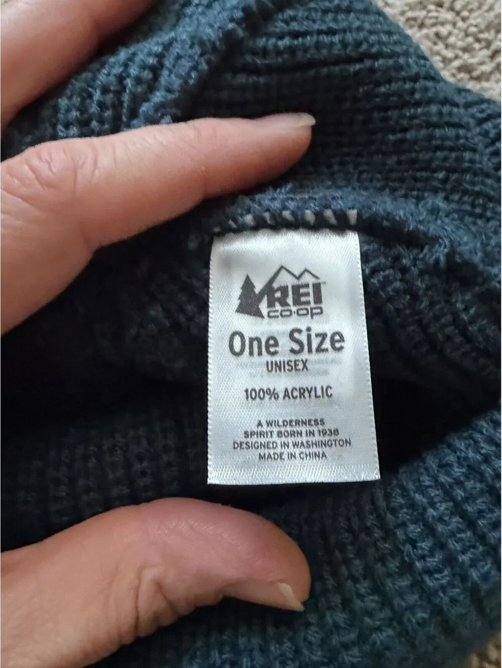 NWT REI RIBBED WATCH HAT cap sea forest heather beanie